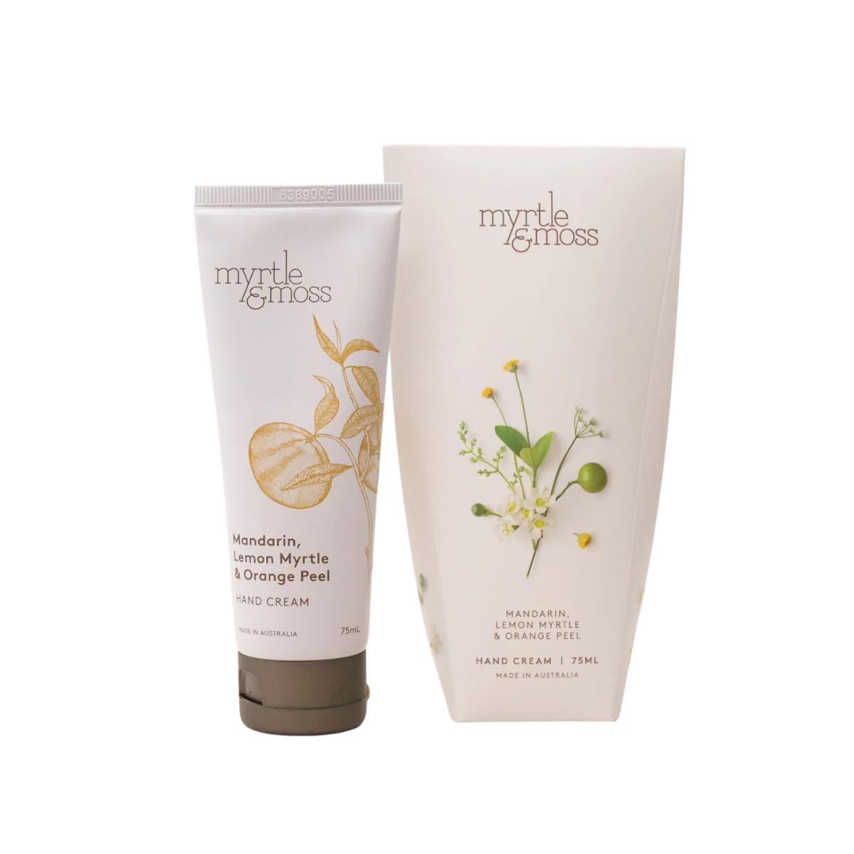 Myrtle and Moss Mandarin, Lemon Myrtle & Orange Peel Hand Cream 75ml | Minimax
