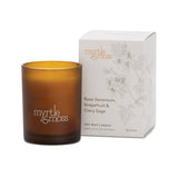 Myrtle and Moss Rose Geranium, Grapefruit & Clary Sage Soy Wax Candle | Minimax