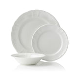 Noritake Baroque Dinner Set White 12 Piece | Minimax