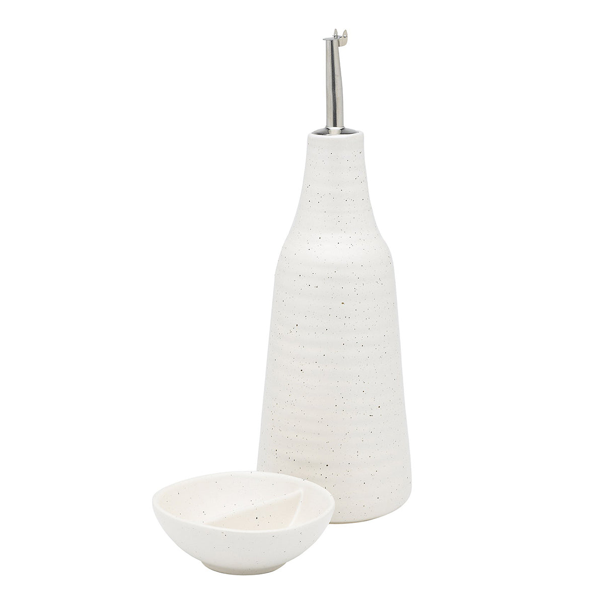 Ecology Ottawa Calico Oil Bottle and Salt Dish | Minimax