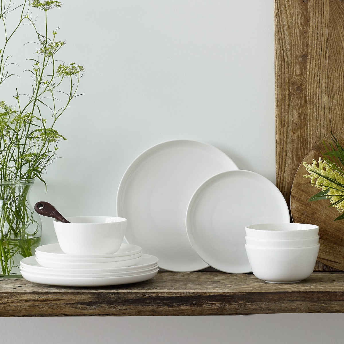 Noritake Marc Newson Dinner Set White 12 Piece | Minimax