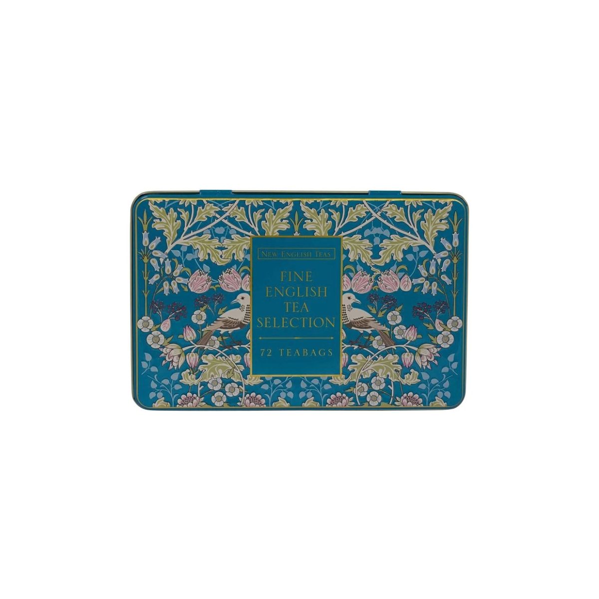  English Teas Song Thrush Tea Tin Teal with 72 Tea Bags