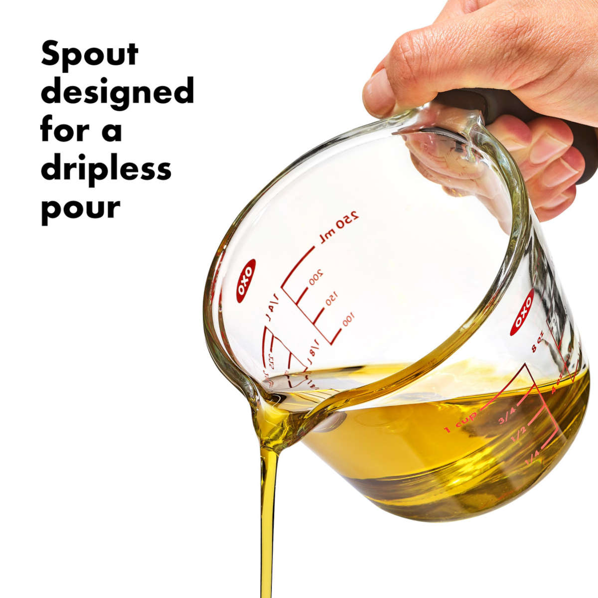 OXO Good Grips Glass Measuring Cup 250ml (1 Cup) | Minimax