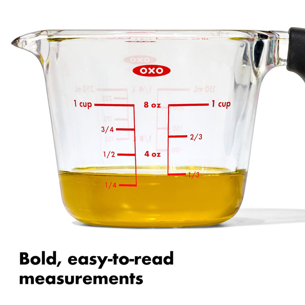 OXO Good Grips Glass Measuring Cup 250ml (1 Cup) | Minimax