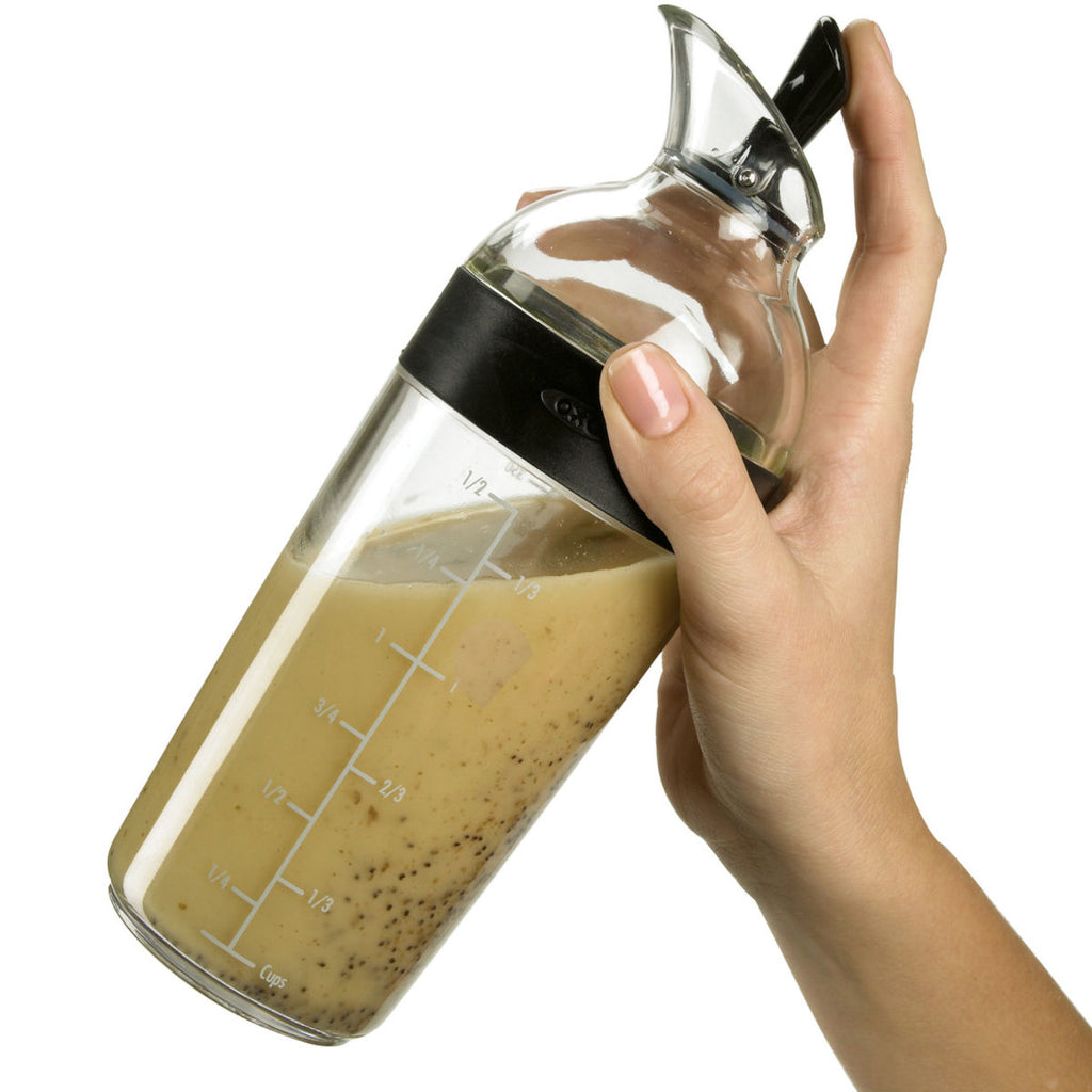 Aazon.co: OXO Good Grips Twist &ap; Pour Salad Dressing Ixer, Gray