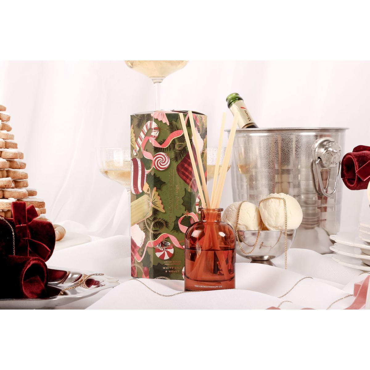 The Aromatherapy Co. White Lily & Holly Diffuser 100ml – Limited Edition Christmas fragrance