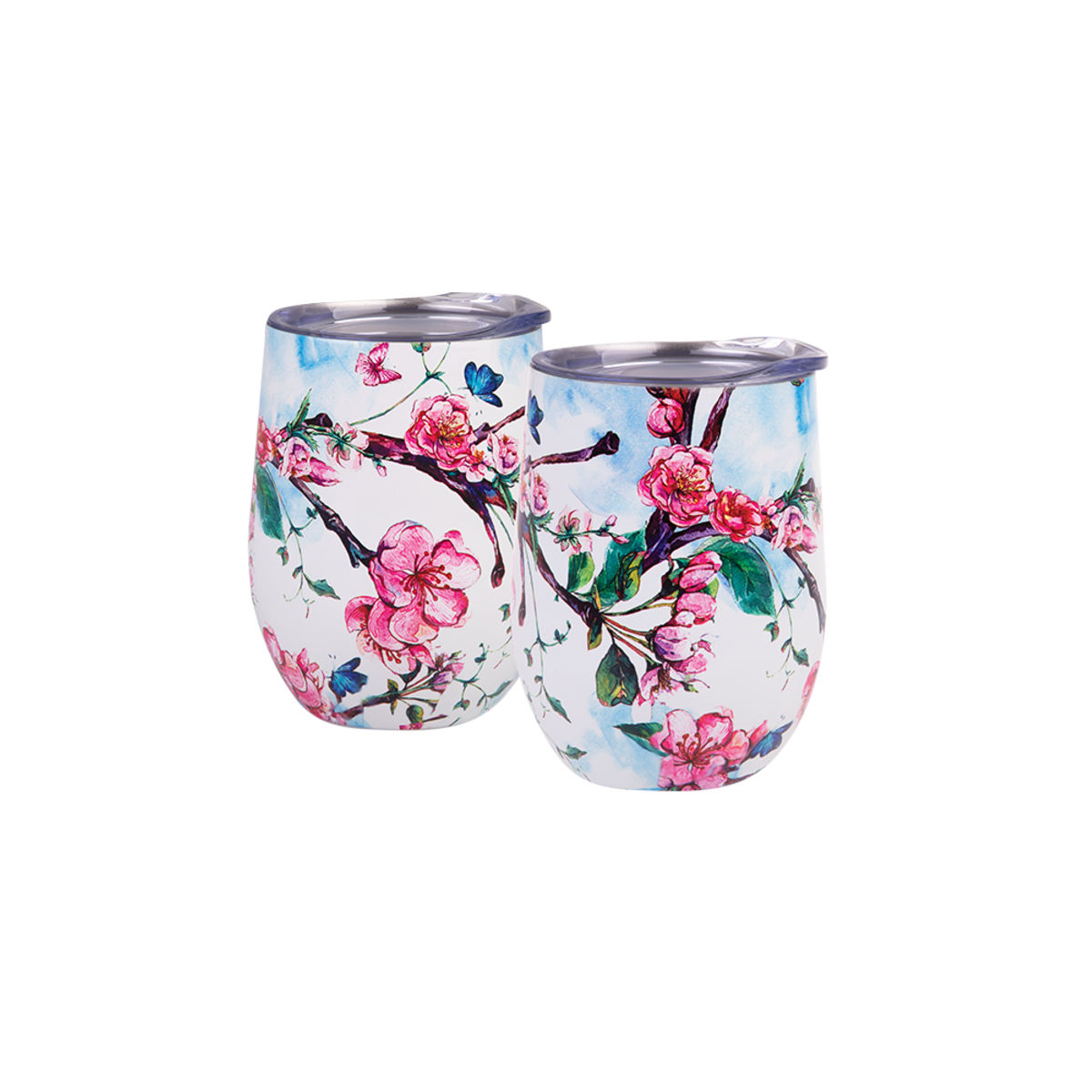 Oasis Double Wall Tumbler Set Spring Blossom 330ml (Set of 2) | Minimax