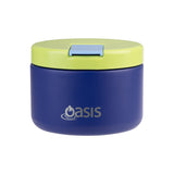 Oasis Stainless Steel Double Wall Insulated Food Flask Peacock Blue 300ml