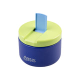 Oasis Stainless Steel Double Wall Insulated Food Flask Peacock Blue 300ml