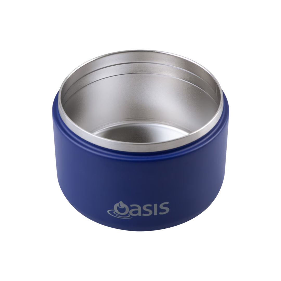 Oasis Stainless Steel Double Wall Insulated Food Flask Peacock Blue 300ml