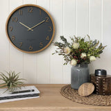 One Six Eight London Scarlett Wall Clock Charcoal 35cm | Minimax