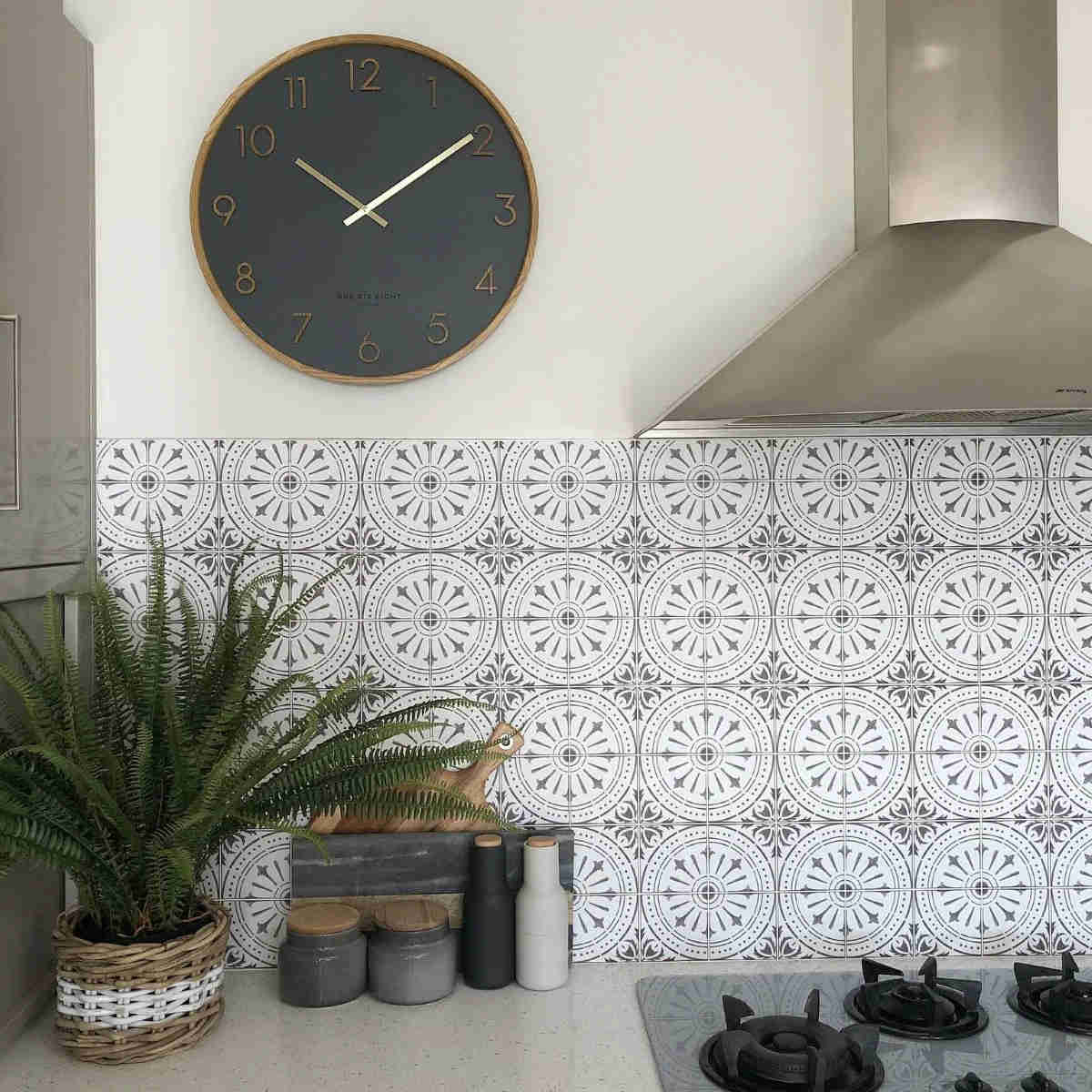 One Six Eight London Scarlett Wall Clock Charcoal 35cm | Minimax