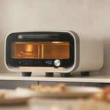 Ooni Volt 2 Pizza Oven Polar White – front view close-up with digital temperature display