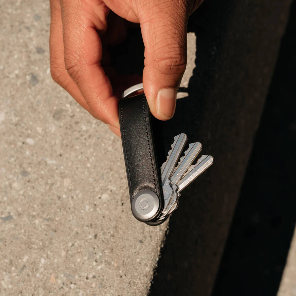 Orbitkey Hybrid Leather Key Organiser Black | Minimax