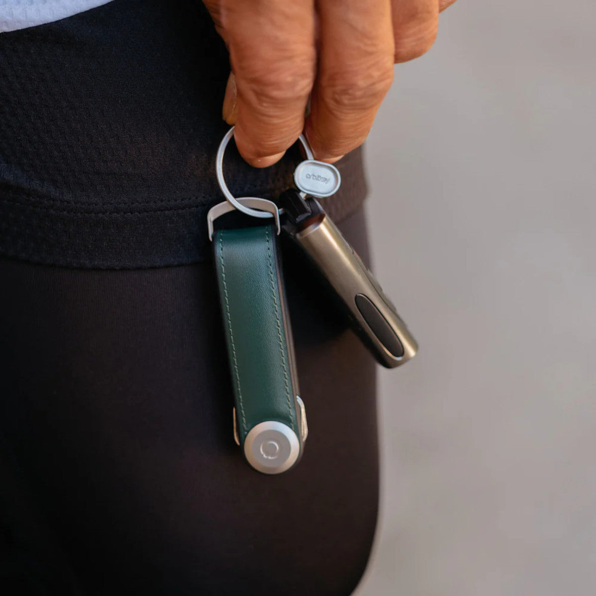 Orbitkey Hybrid Leather Key Organiser Pine Green | Minimax