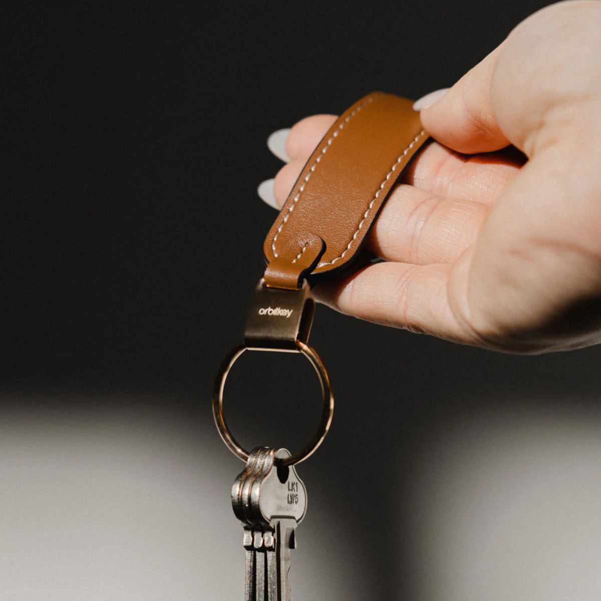 Orbitkey Loop Keychain Caramel | Minimax