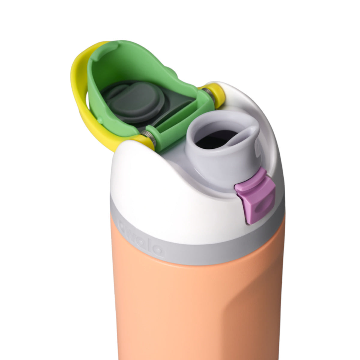 Push-button flip lid for quick, one-handed access