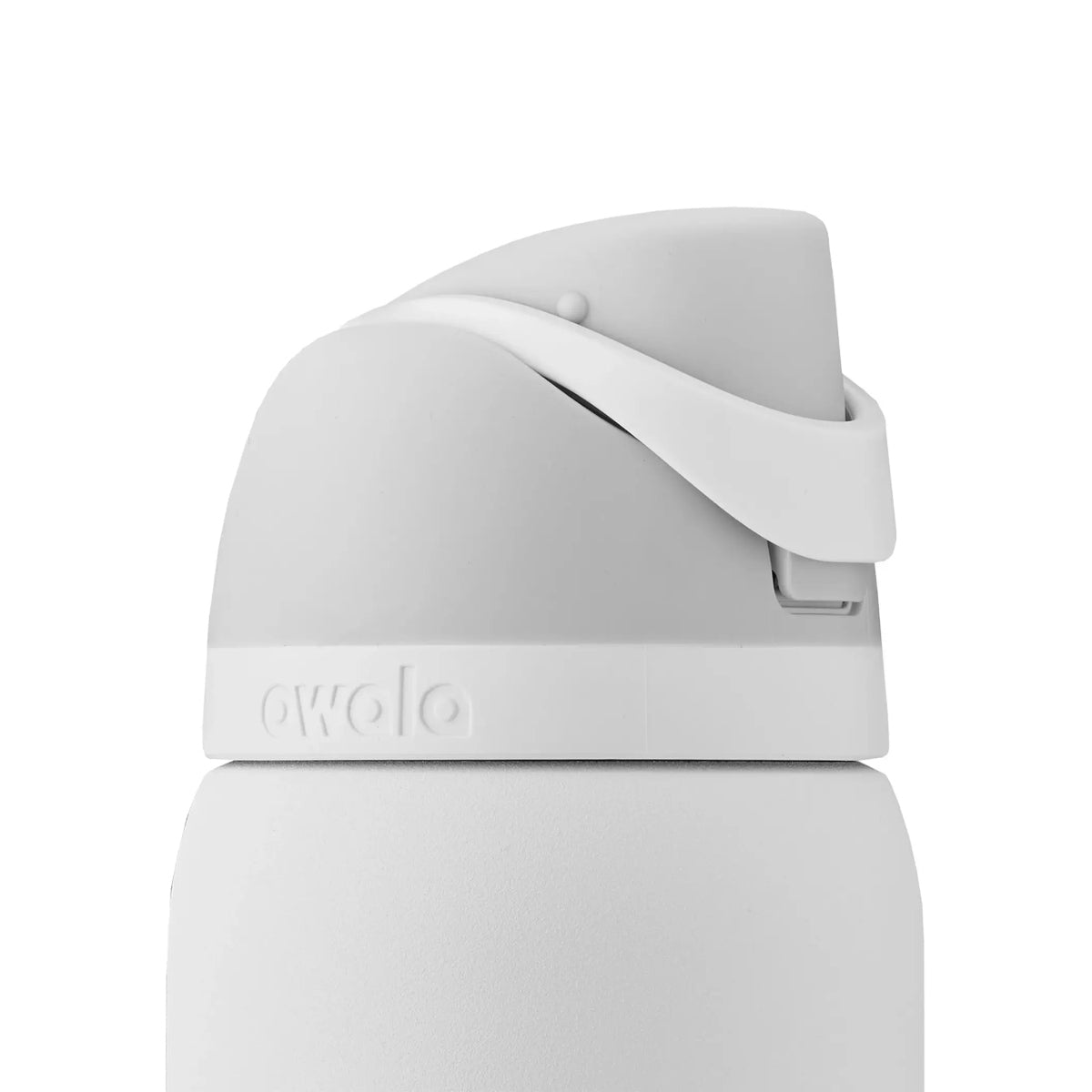 Push-button lid with protective cover for hygienic drinking