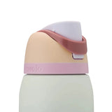 Push-button lid with protective cover for clean, easy access