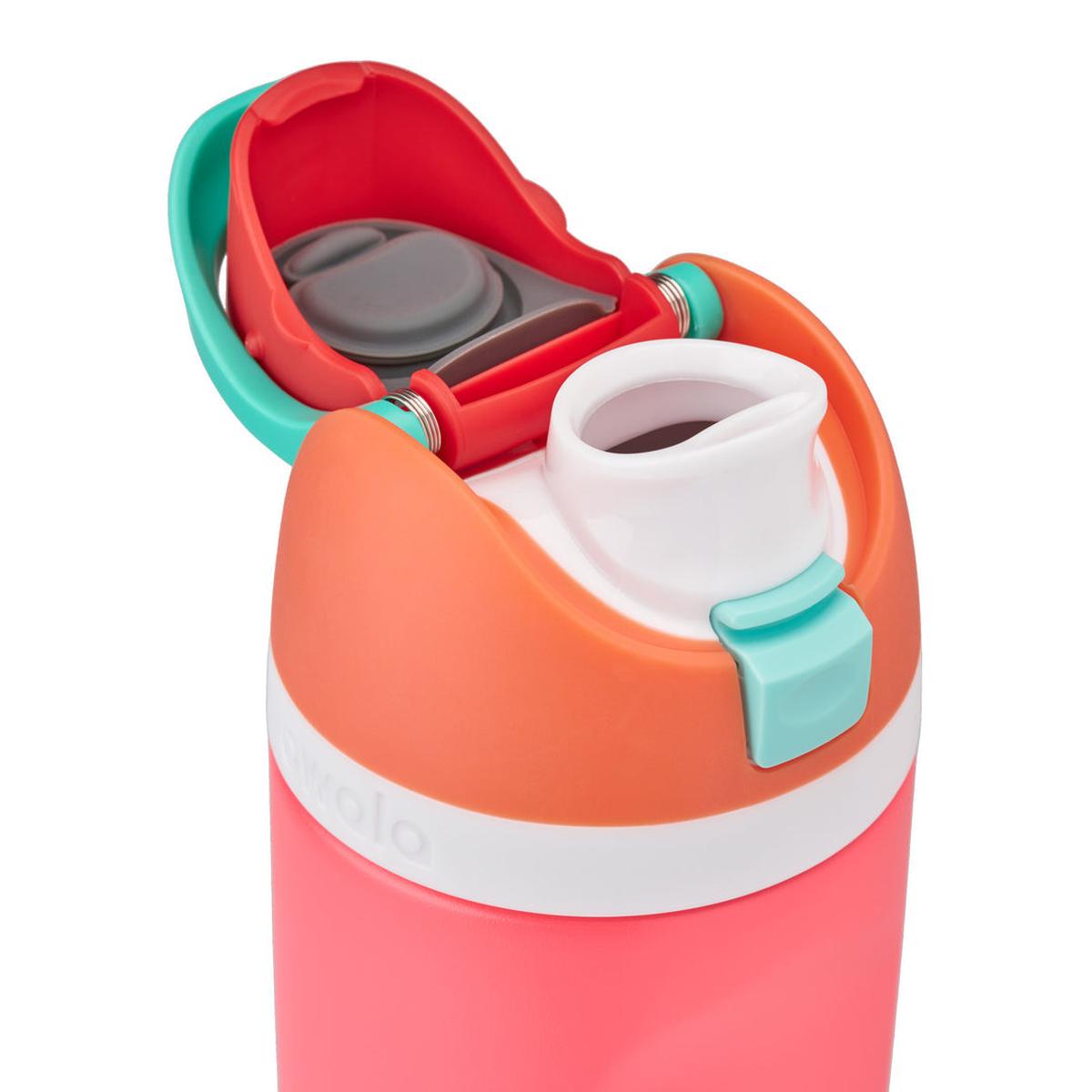 Owala FreeSip Kids Water Bottle Fireball 475ml | Minimax - spout focus