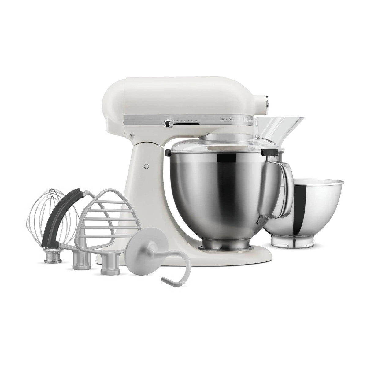 KitchenAid KSM195 Artisan Series Tilt-Head Stand Mixer Porcelain White | Minimax