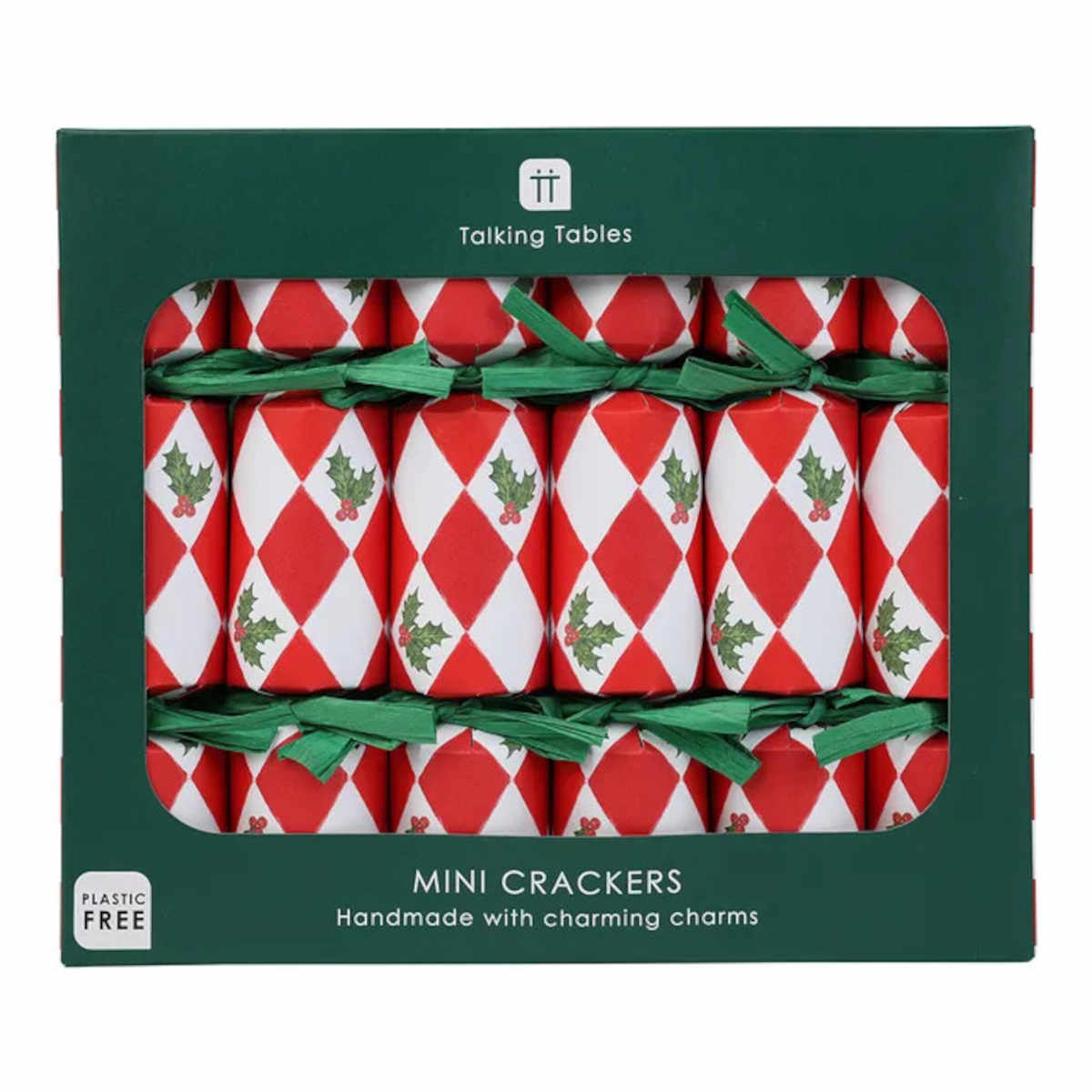 Talking Tables Mini Bot Holly Charms Cracker 15cm (Set of 6) | Minimax