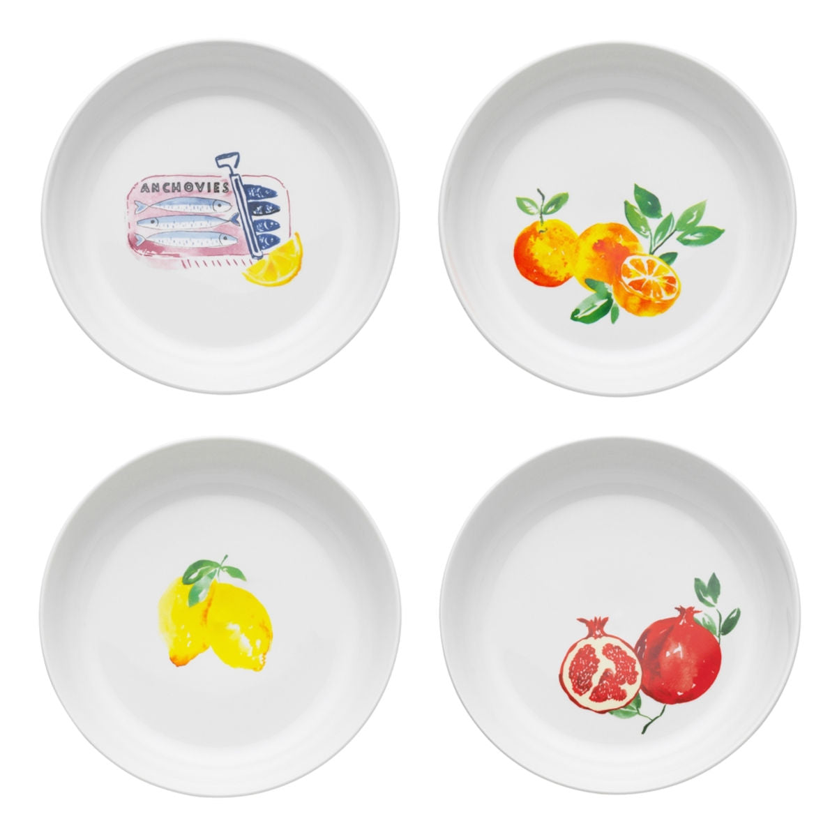 Porto Positano Dinner Bowls 21cm (Set of 4)