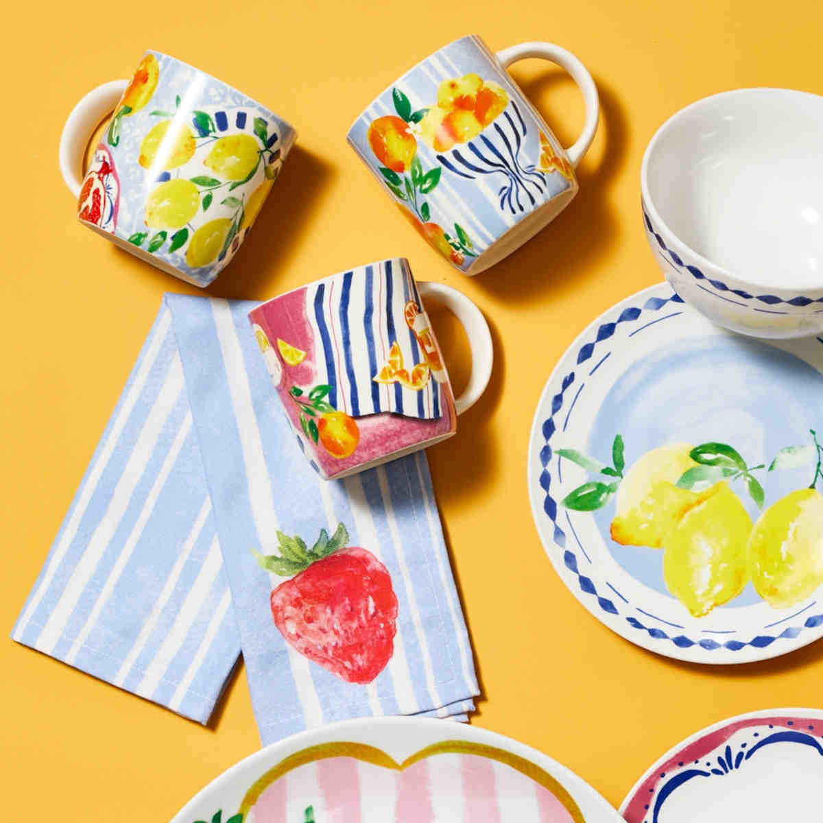 Porto Positano Side Plate with Lemon Design 20cm | Minimax