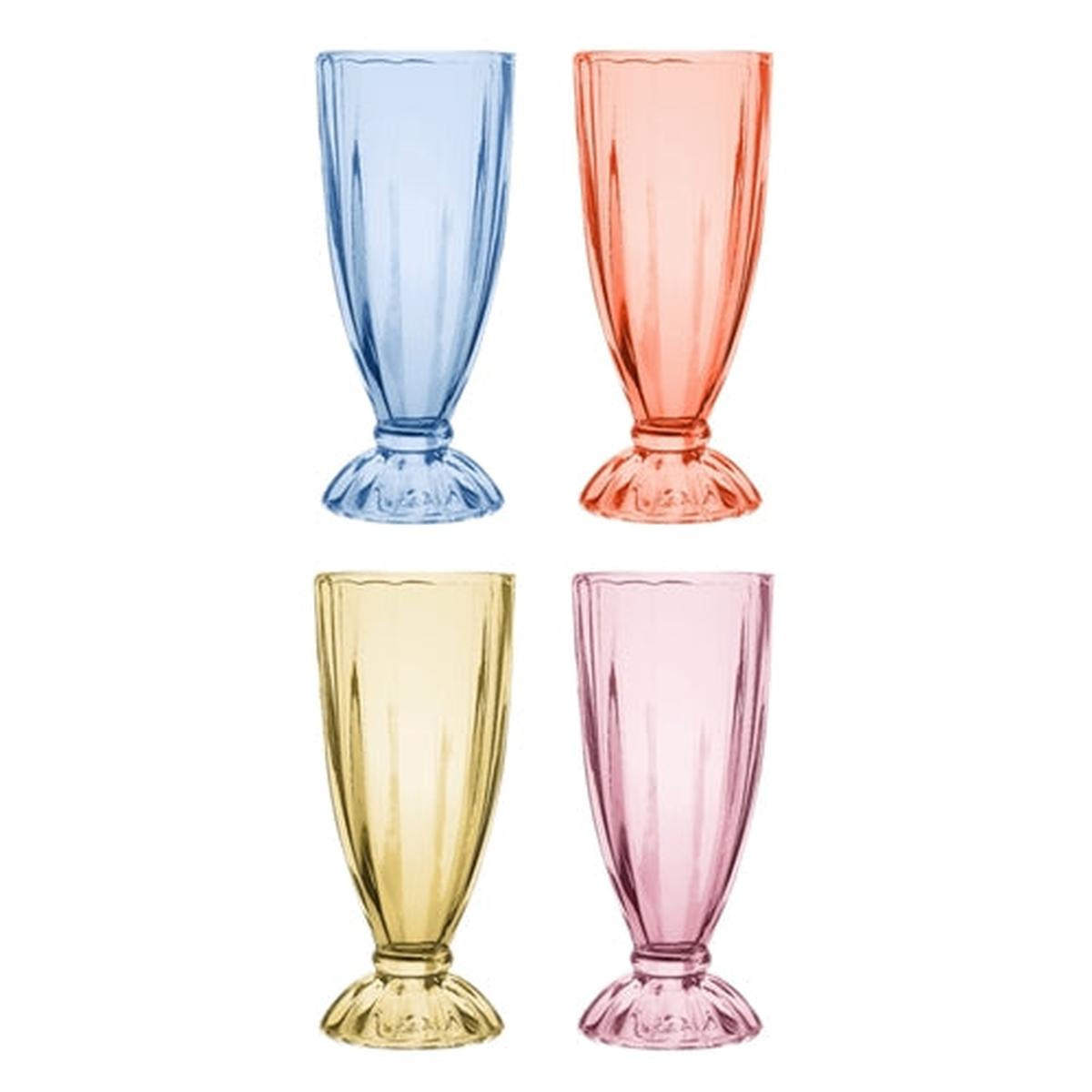 Porto Dessert Milkshake Glasses 340ml (Set of 4)