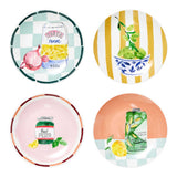 Porto Valentina Side Plates Assorted 20cm (Set of 4)