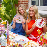 Porto Valentina Dinner Bowls 21.5cm (Set of 4) | Minimax - in a table set with two girls
