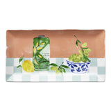 Porto Valentina Rectangular Platter Olive Oil 29cm
