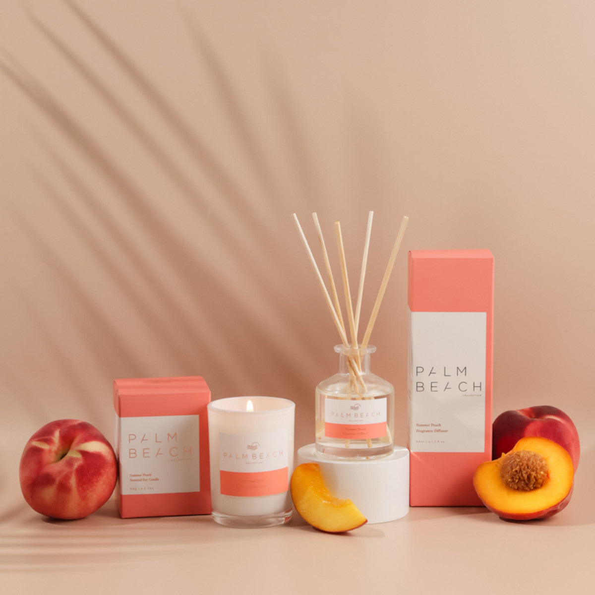 Palm Beach Collection Summer Peach Mini Fragrance Diffuser 50ml | Minimax