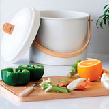 Pebbly Compost Bin Cream 3.5L | Minimax