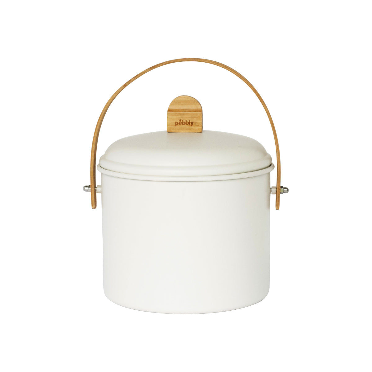 Pebbly Compost Bin Cream 3.5L | Minimax