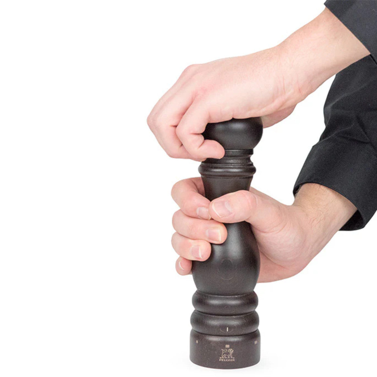 Peugeot Paris u'Select Salt Mill 22cm Chocolate brown wooden grinder with gold knob