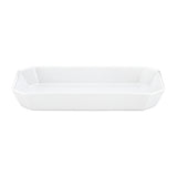 Pillivuyt Deep Rectangle Baker 2.75L – studio view, empty dish with straight rectangular shape and clean white finish