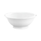 Pillivuyt Ordinaire Salad Bowl 22cm – side view with flared rim and classic white porcelain design