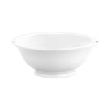 Pillivuyt Ordinaire Salad Bowl 22cm – side view with flared rim and classic white porcelain design