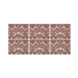 Pimpernel Strawberry Thief Placemats Red Set of 6 | Minimax