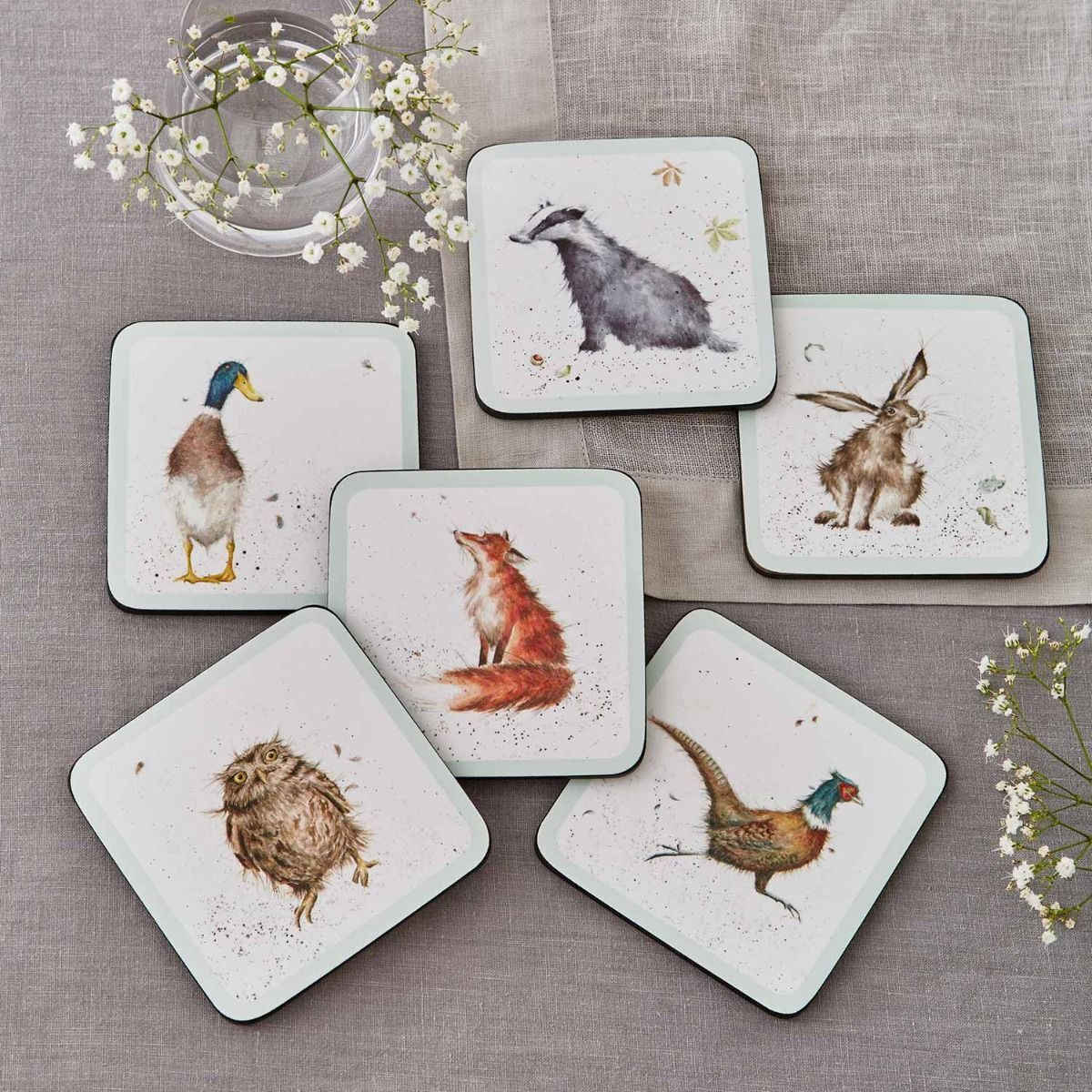 Pimpernel Wrendale Coasters Set of 6 | Minimax