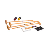 Complete Planet Finska Croquet Family Set with wooden mallets, coloured balls, and accessories