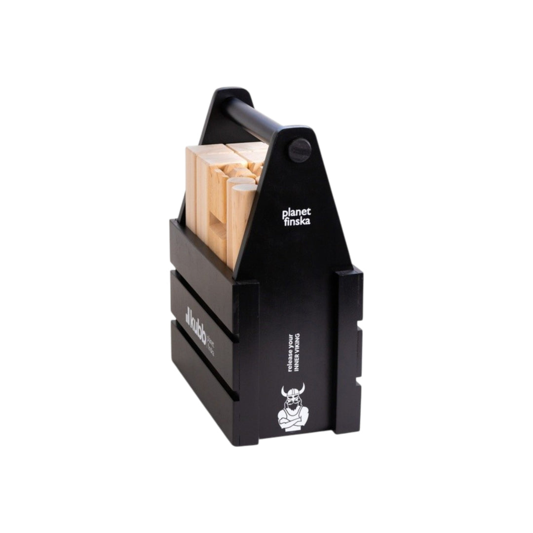 Planet Finska Kubb Original Charcoal Crate Crown Natural