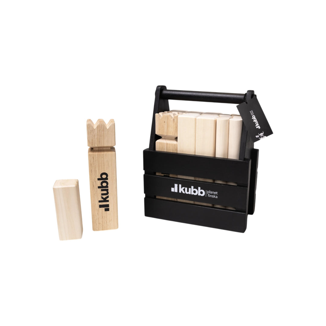 Planet Finska Kubb Original Charcoal Crate Crown Natural