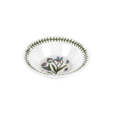 Portmeirion Botanic Garden 15cm oatmeal bowls set with assorted floral designs and green leaf border