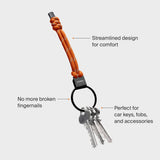 Orbitkey Urban Loop Keychain Tangerine