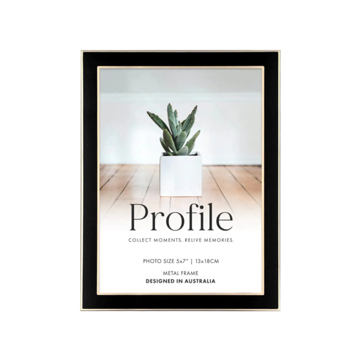 Profile Eternal Frame Black and Rose Gold 13x18cm | Minimax 