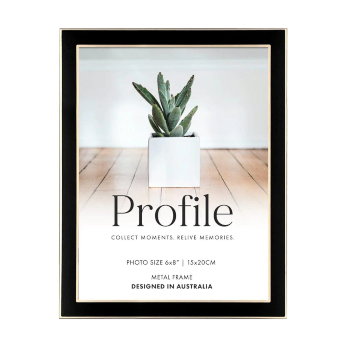 Profile Gold Frame Eternal Black and Rose 15cm x 20cm | Minimax