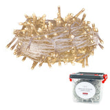 Pure Christmas Brite LED String Lights – 80 warm white bulbs across 25m with 8 lighting functions.