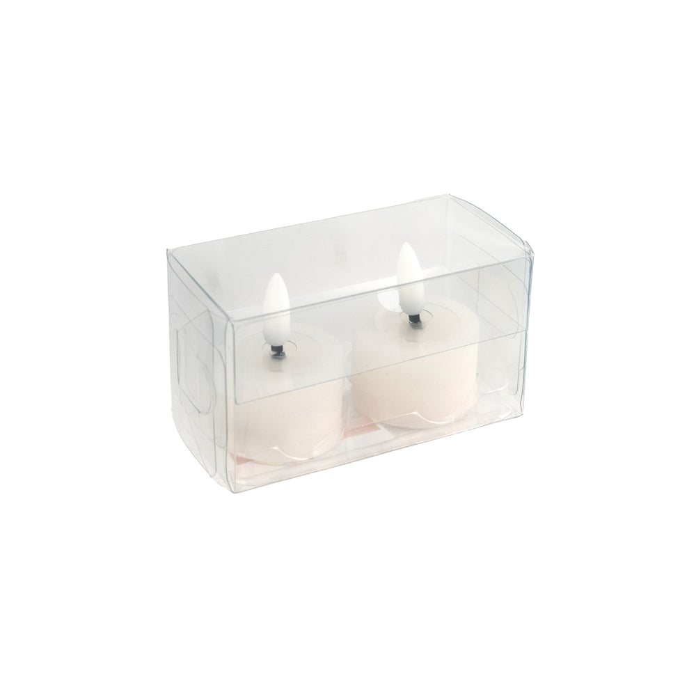 Pure Christmas Flash LED Tealight Small Set of 2